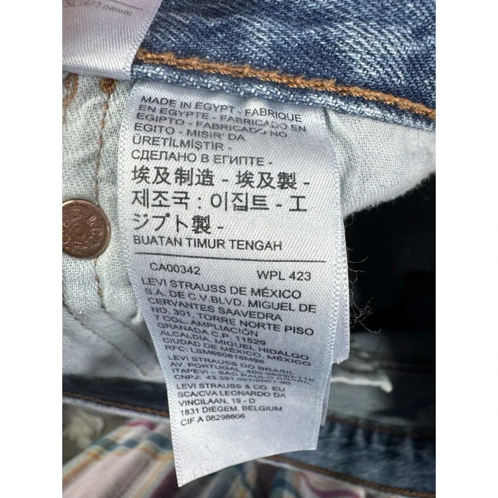 Levi's 501 Original Fit Jeans Men's 31 x 32 Y2K Button Fly Straight Medium Wash